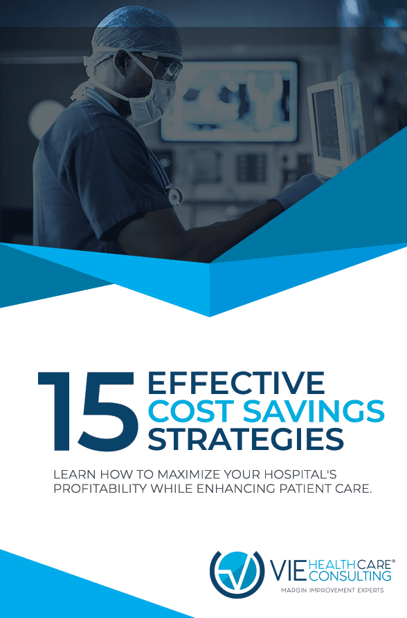 VIE Healthcare 15 Effective Cost Savings Strategies Report Cover Image