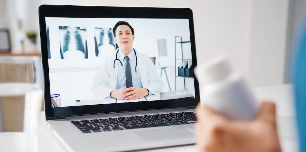 VIE Healthcare Innovative and Profitable Telehealth Consulting Solutions for Your Hospital Doctor Appointment Through Laptop
