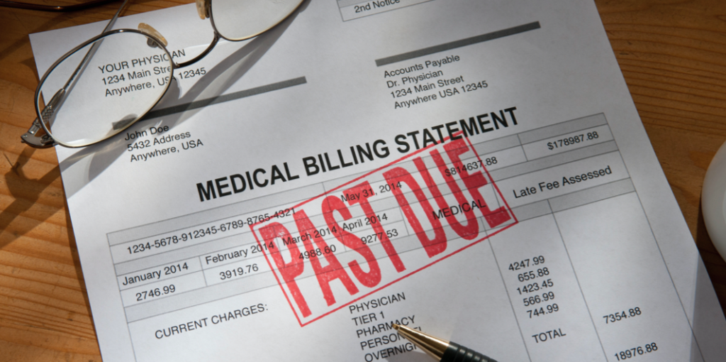 VIE Healthcare Expensive Past Due Medical Bill or hostpital bill